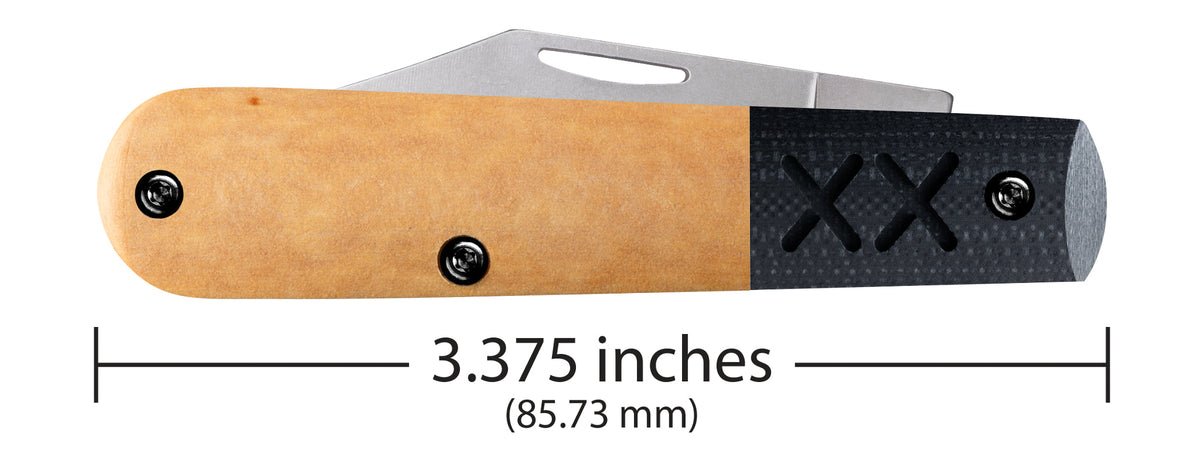 Case Knives Crossroads™ Smooth Maple Valley Richlite® w/Black G-10 XR Barlow