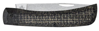 Case Knives Crossroads™ Black Burlap Laminate XR Sod Buster® Jr with Dayglow G-10