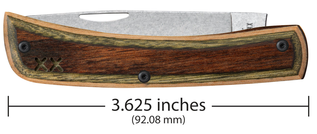 Case Knives Crossroads™ Smooth Camo Supreme DymaLux® Wood XR Sod Buster® Jr