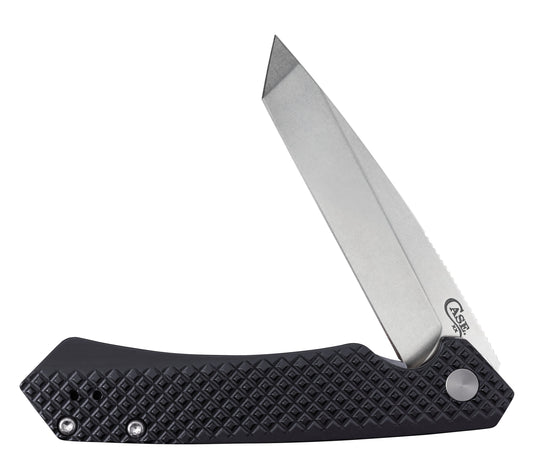 Case Knives Embellished Black Anodized Aluminum Kinzua® with Tanto Blade