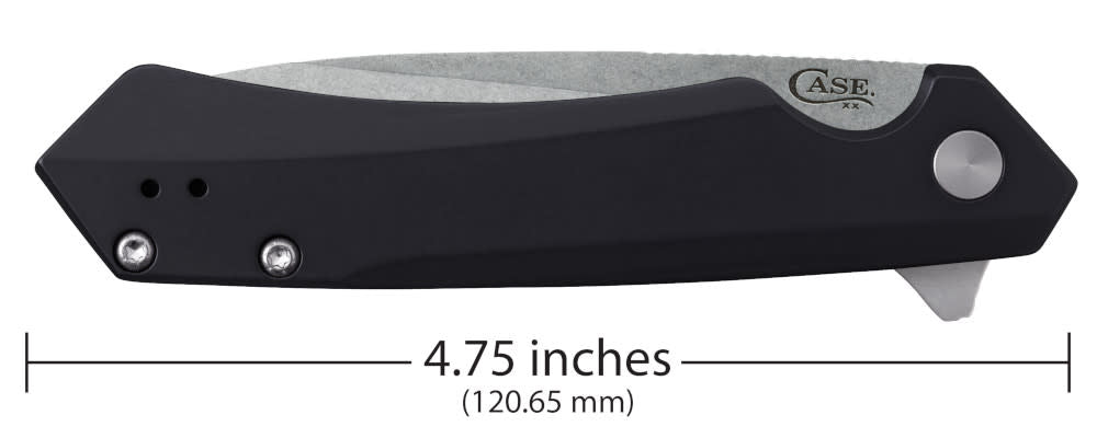 Case Knives Black Anodized Aluminum Kinzua® with Spear Blade Knife