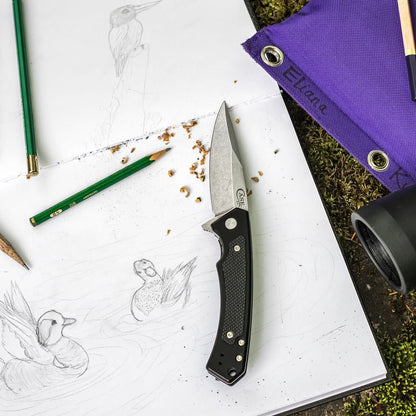 Case Knives Black Anodized Aluminum G-10 Marilla® Knife with S35VN Blade