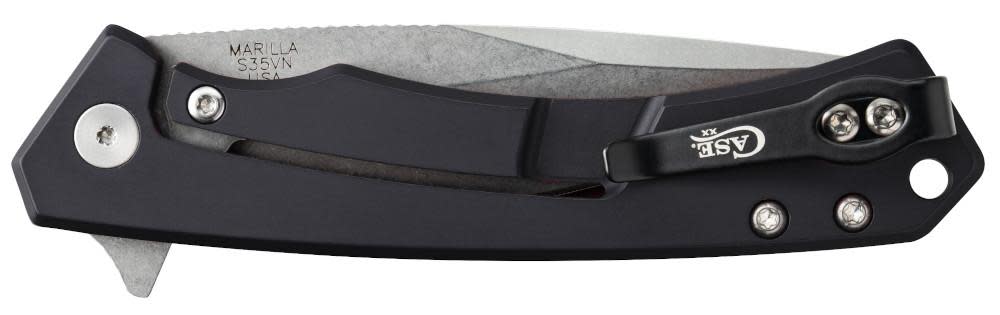 Case Knives Black Anodized Aluminum G-10 Marilla® Knife with S35VN Blade