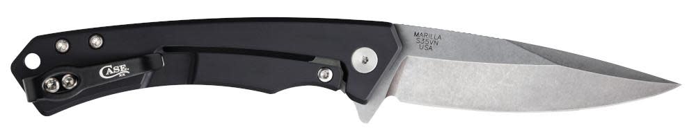 Case Knives Black Anodized Aluminum G-10 Marilla® Knife with S35VN Blade
