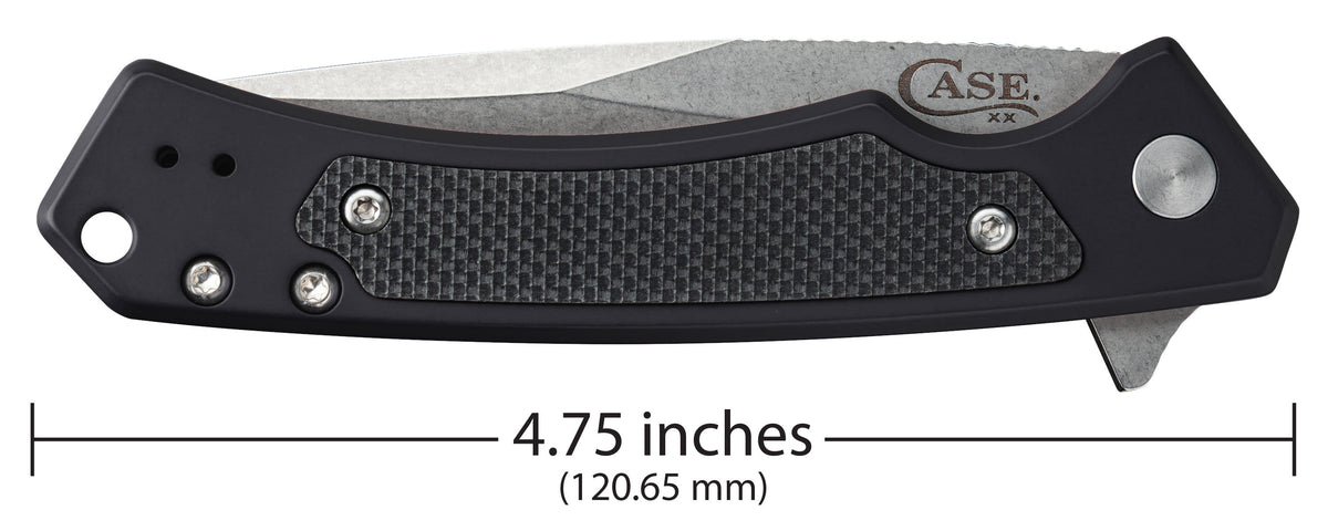 Case Knives Black Anodized Aluminum G-10 Marilla® Knife with CPM20-CV Blade