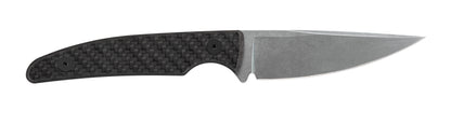 Case Knives Black Carbon Fiber Weave CT2 Hunter with Embellished Leather Sheath