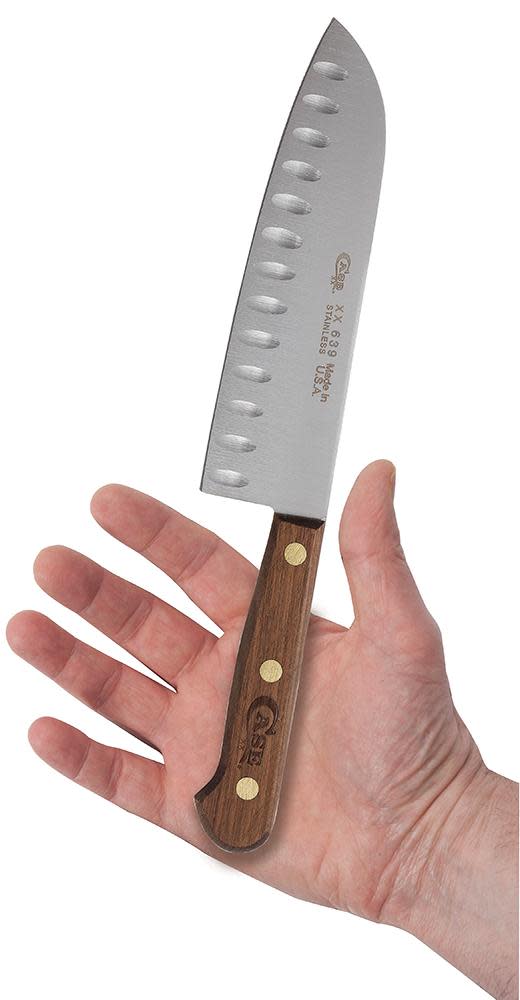 Case Knives Household Cutlery 7" Santoku Knife (Solid Walnut)