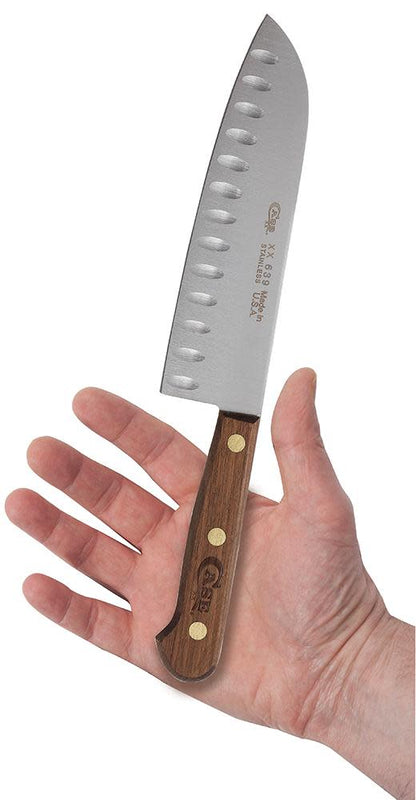 Case Knives Household Cutlery 7" Santoku Knife (Solid Walnut)