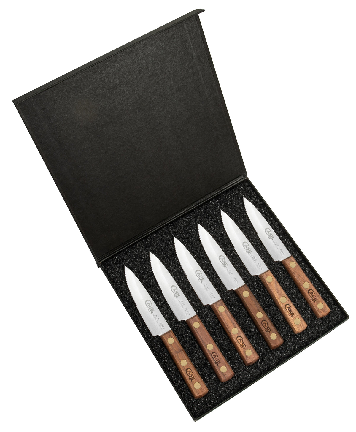 Case Knives Household Cutlery 8" Steak Knife Set (Solid Walnut)