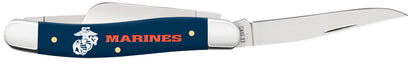 Case Knives USMC® Navy Blue Synthetic Smooth Medium Stockman Gift Set
