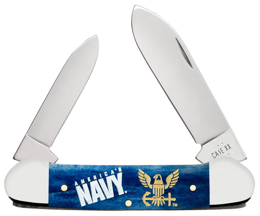 Case Knives US Navy® Smooth Navy Blue Bone Canoe