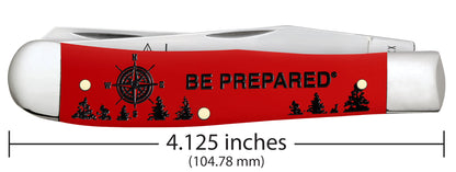 Case Knives Scouting America™ Embellished Smooth Red Synthetic Trapper Trapper Gift Set