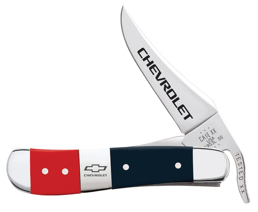 Case Knives Chevrolet® Smooth Red/Blue Synthetic RussLock® Gift Set