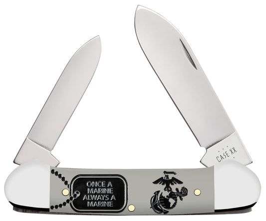 Case Knives USMC® Embellished Smooth Red Syntheitc Medium Stockman