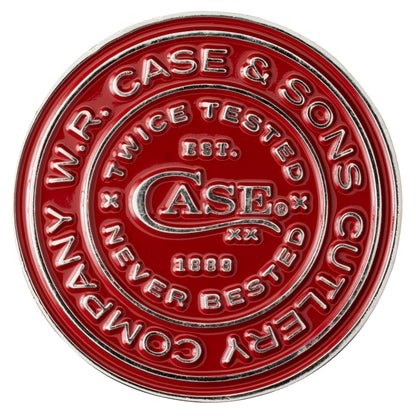 Case Knives Red and White Challenge Coin
