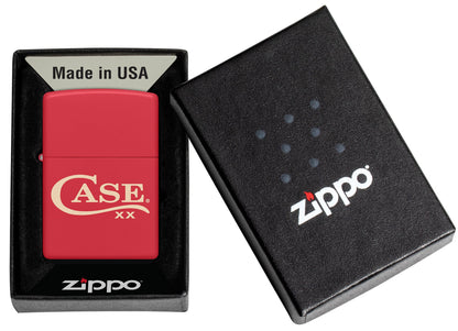 Case Knives Zippo® Case Logo Red Matte Lighter