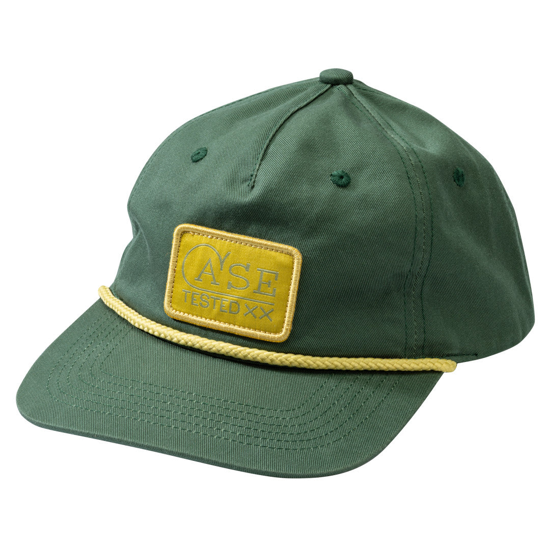 Case Knives Green 5 Panel Cap with Rope