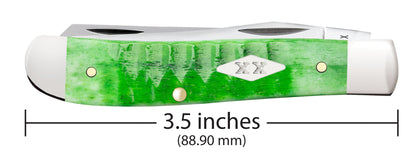 Case Knives Gator Jigged Bright Green Bone Mini Trapper