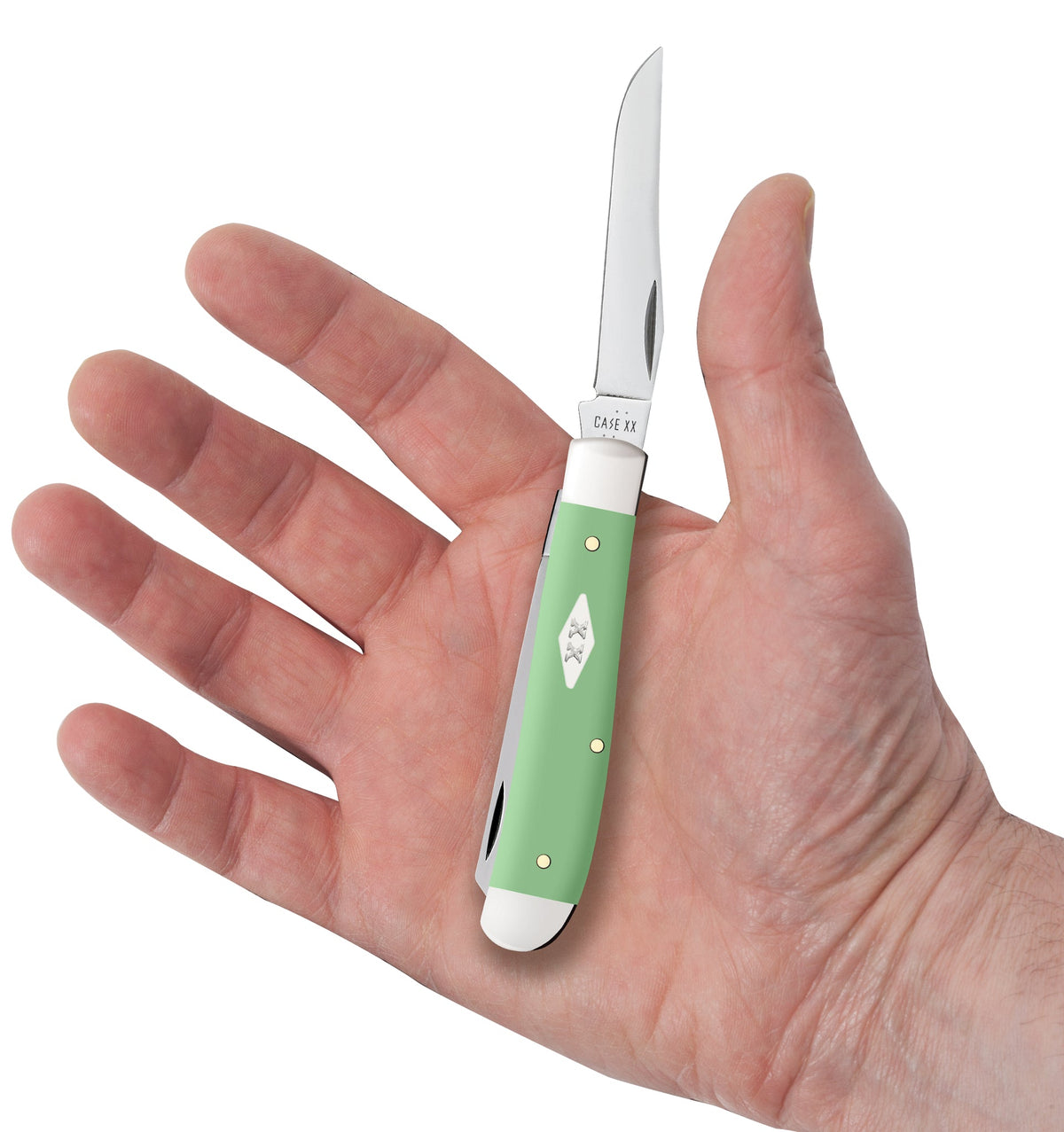 Case Knives Smooth Mint Green Synthetic Mini Trapper
