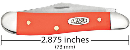 Case Knives Orange Synthetic Peanut Knife