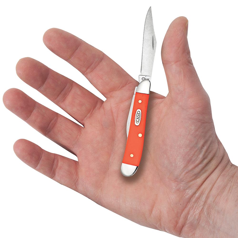 Case Knives Orange Synthetic Peanut Knife