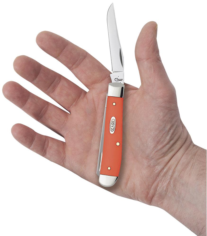 Case Knives Orange Synthetic Mini Trapper Knife