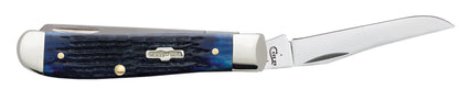 Case Knives Rogers Corn Cob Jig Blue Bone Mini Trapper Knife