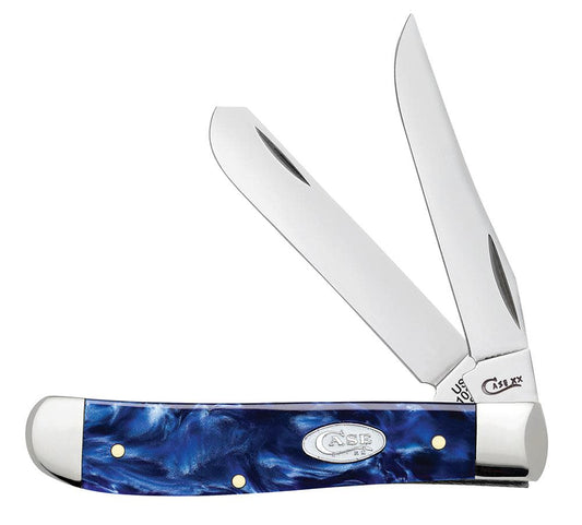 Case Knives Blue Pearl Kirinite® Mini Trapper Knife