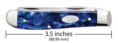 Case Knives Blue Pearl Kirinite® Mini Trapper Knife