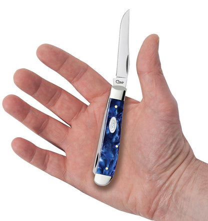 Case Knives Blue Pearl Kirinite® Mini Trapper Knife