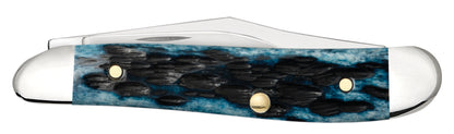 Case Knives Pocket Worn® Peach Seed Jig Mediterranean Blue Bone Peanut