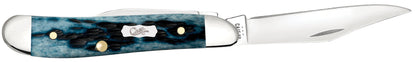 Case Knives Pocket Worn® Peach Seed Jig Mediterranean Blue Bone Peanut