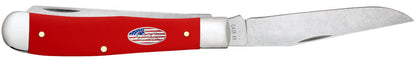 Case Knives American Workman Smooth Red Synthetic CS Trapper Knife