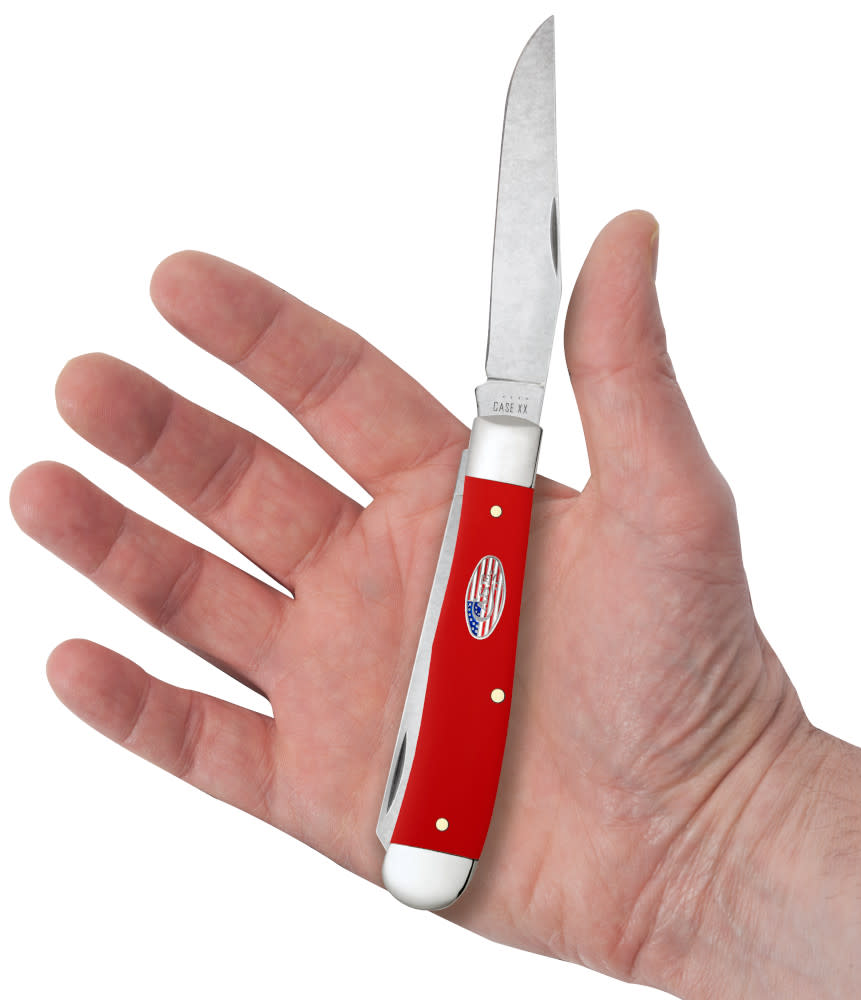Case Knives American Workman Smooth Red Synthetic CS Trapper Knife