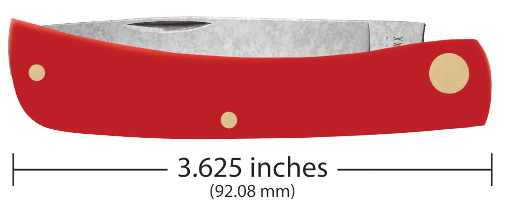 Case Knives American Workman Smooth Red Synthetic CS Sod Buster® Knife