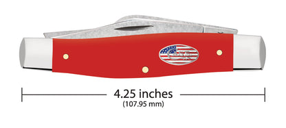 Case Knives American Workman Smooth Red Synthetic CS Large Stockman