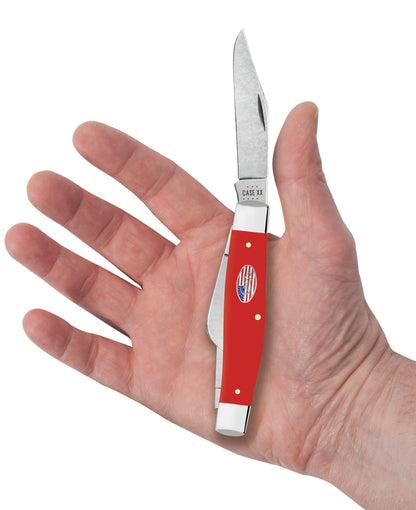 Case Knives American Workman Smooth Red Synthetic CS Large Stockman