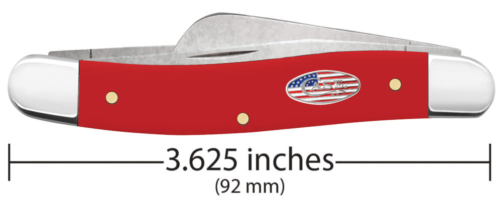 Case Knives American Workman Smooth Red Synthetic CS Medium Stockman Knife