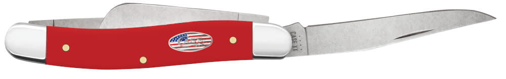 Case Knives American Workman Smooth Red Synthetic CS Medium Stockman Knife