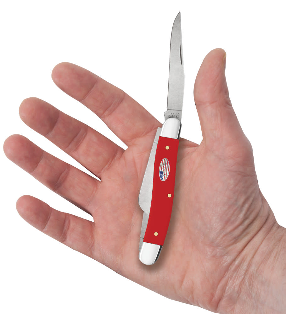 Case Knives American Workman Smooth Red Synthetic CS Medium Stockman Knife