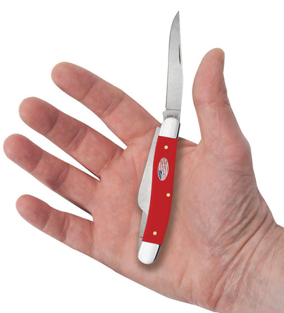 Case Knives American Workman Smooth Red Synthetic CS Medium Stockman Knife