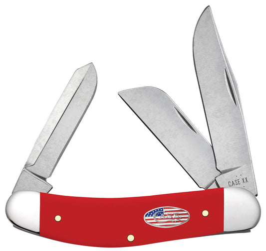 Case Knives American Workman Smooth Red Synthetic CS Sowbelly