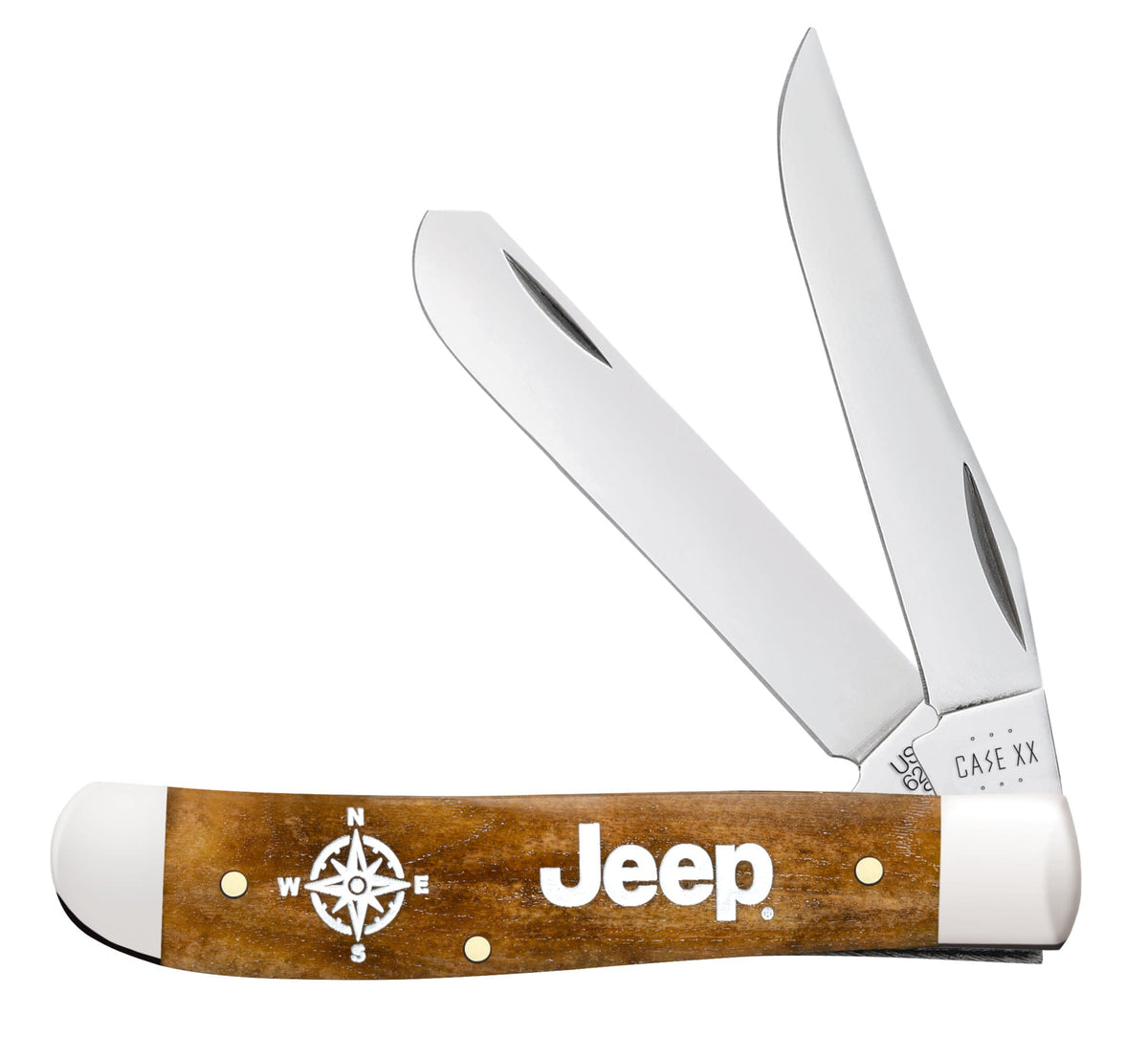 Case Knives Jeep® Embellished Smooth Antique Bone Mini Trapper