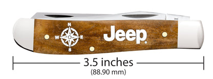 Case Knives Jeep® Embellished Smooth Antique Bone Mini Trapper