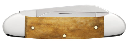 Case Knives John Wayne Embellished Smooth Antique Bone Canoe
