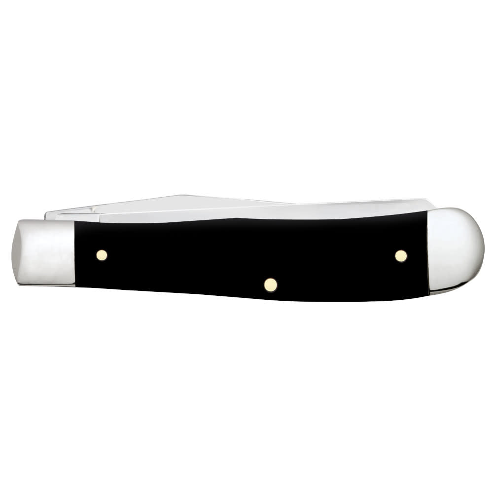Case Knives USMC® Embellished Smooth Black Synthetic Trapper