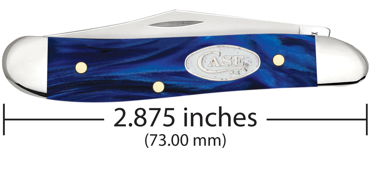 Case Knives Smooth Blue Pearl Kirinite® Peanut