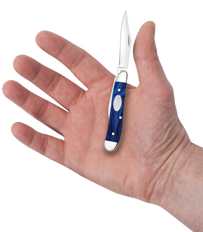 Case Knives Smooth Blue Pearl Kirinite® Peanut