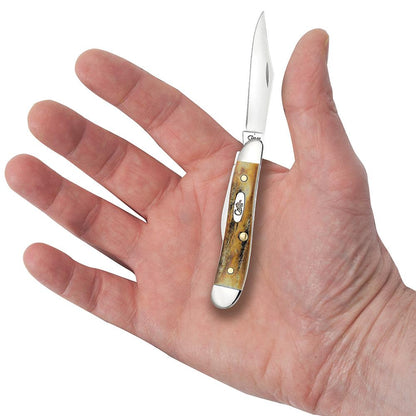 Case Knives Genuine Stag Peanut Knife