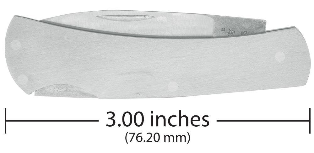 Case Knives Brushed Stainless Steel Executive Lockback Knife